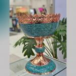 میوه خوری فیروزه با نقش تراش کاری